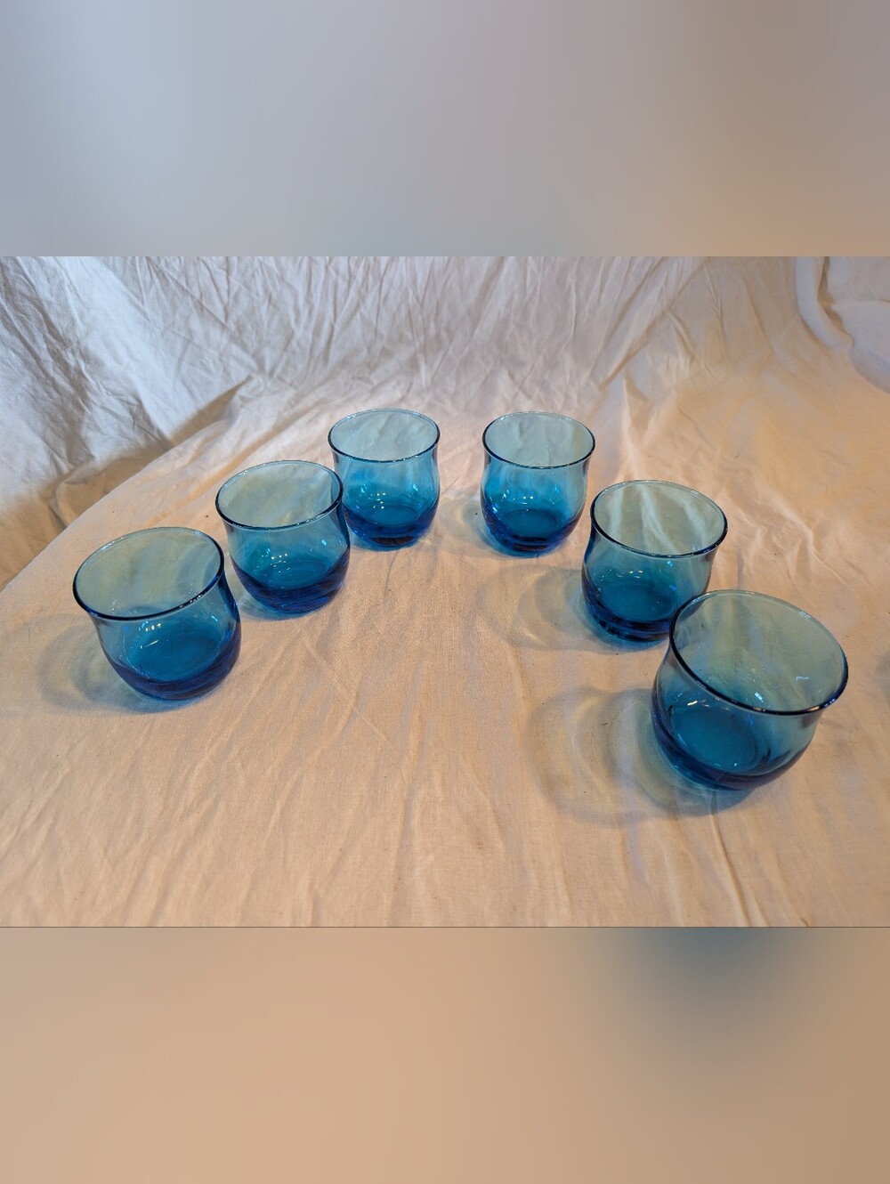 RESERVE Vintage Blue Glass Tumbler Set - 6 Pieces